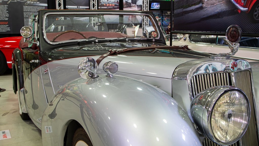 San Diego Automotive Museum showing heritage elements and interior views