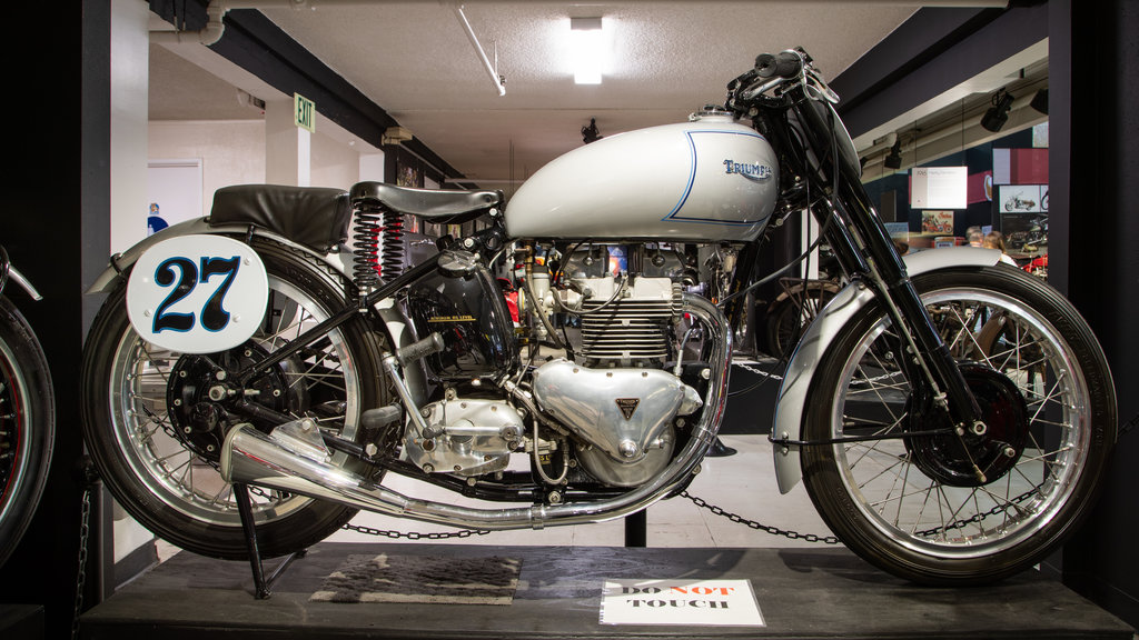 San Diego Automotive Museum showing heritage elements and interior views