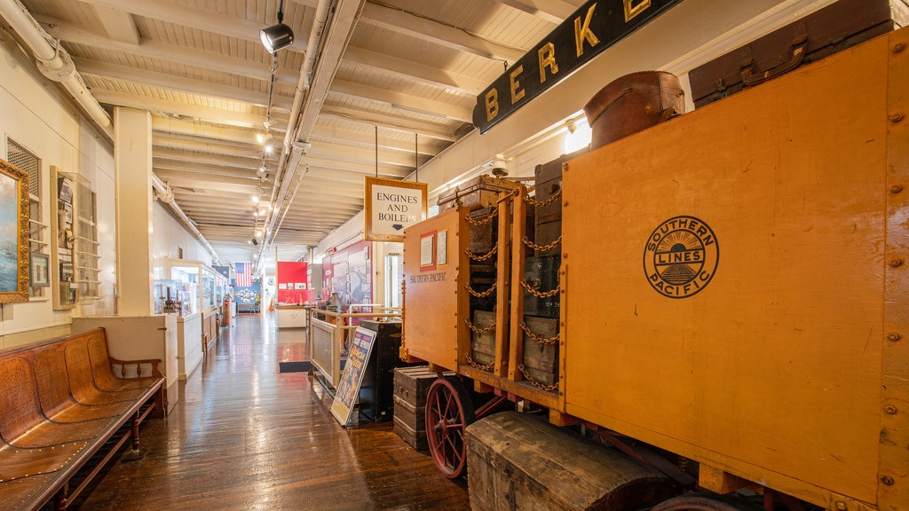 Maritime Museum of San Diego featuring interior views