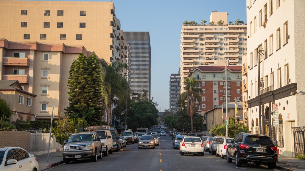 Koreatown showing a city