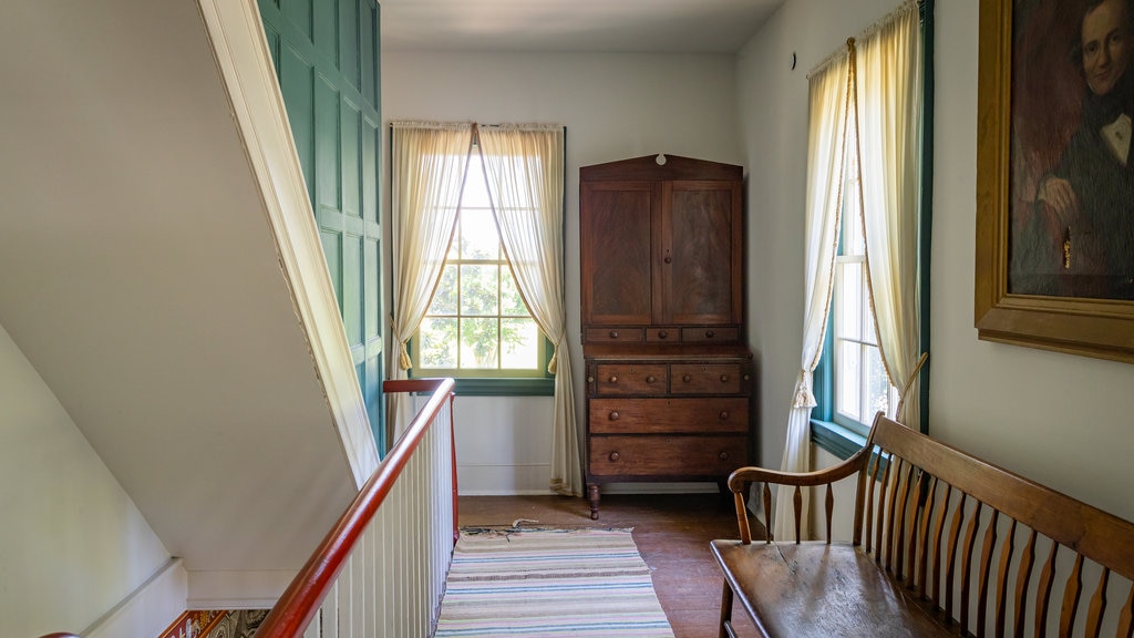 Calvin B. Taylor House Museum showing a house, heritage elements and interior views