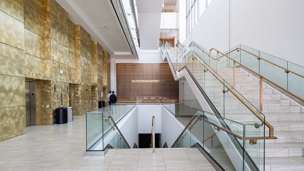 Downtown Los Angeles showing interior views