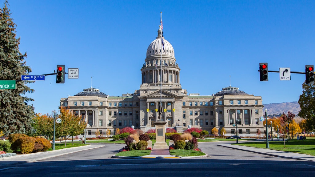 Boise mostrando um edifício administrativo