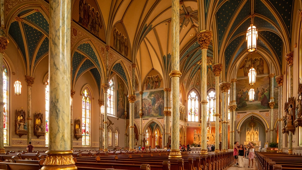 Cathedral of Saint John the Baptist showing a church or cathedral, heritage elements and interior views