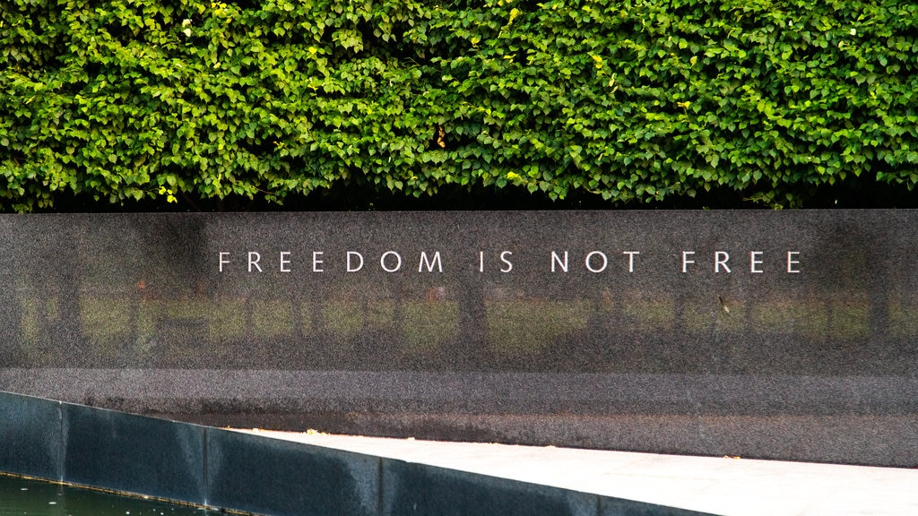 Korean War Veterans Memorial which includes signage