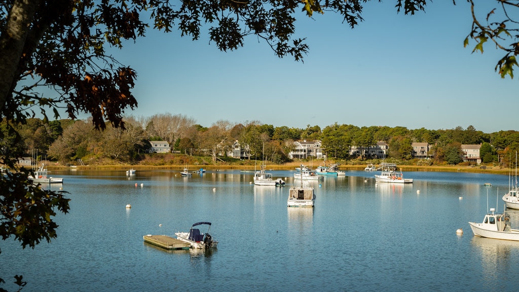 Massachusetts showing a bay or harbour