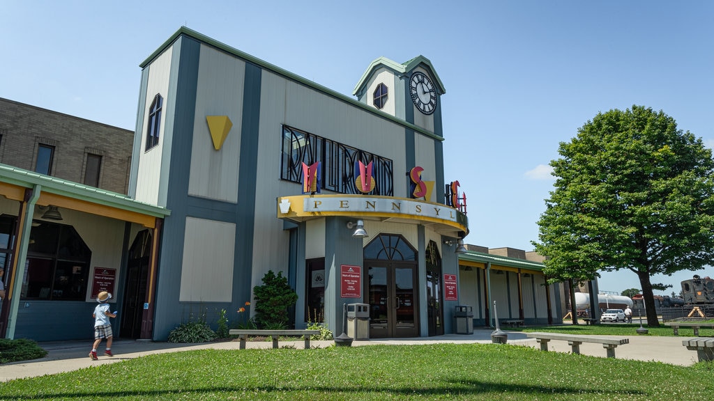 Railroad Museum of Pennsylvania showing signage