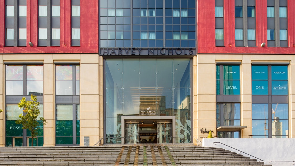 The Mailbox which includes signage