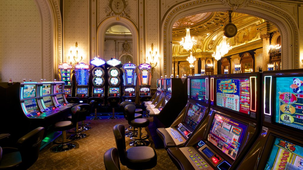 Casino Monte Carlo fasiliteter samt casino og innendørs