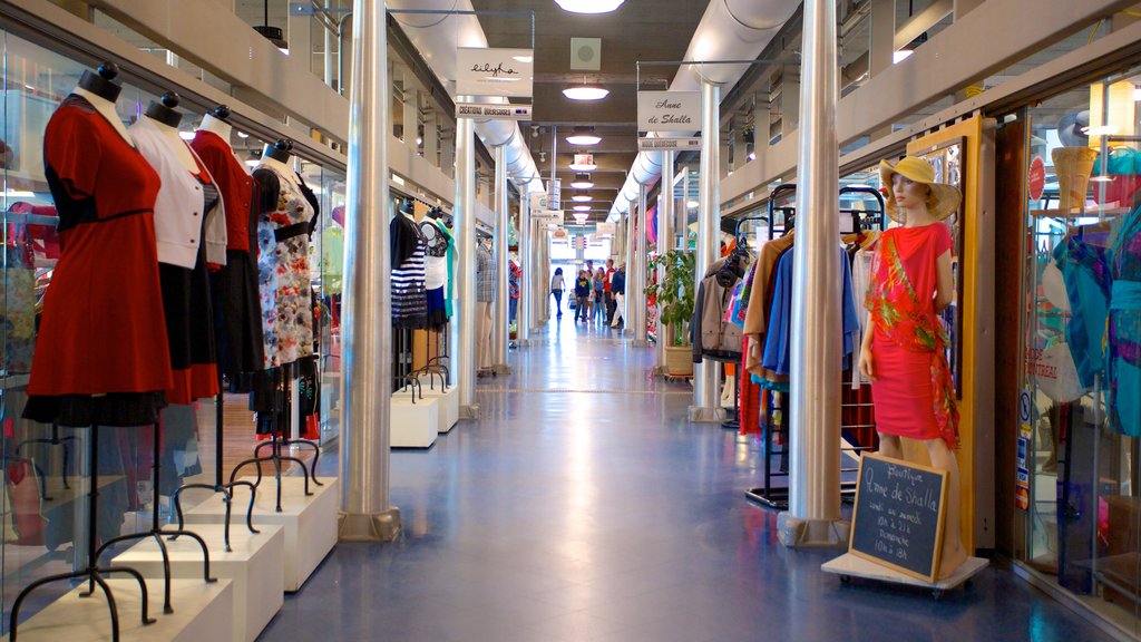 Bonsecours Market featuring interior views, a city and central business district