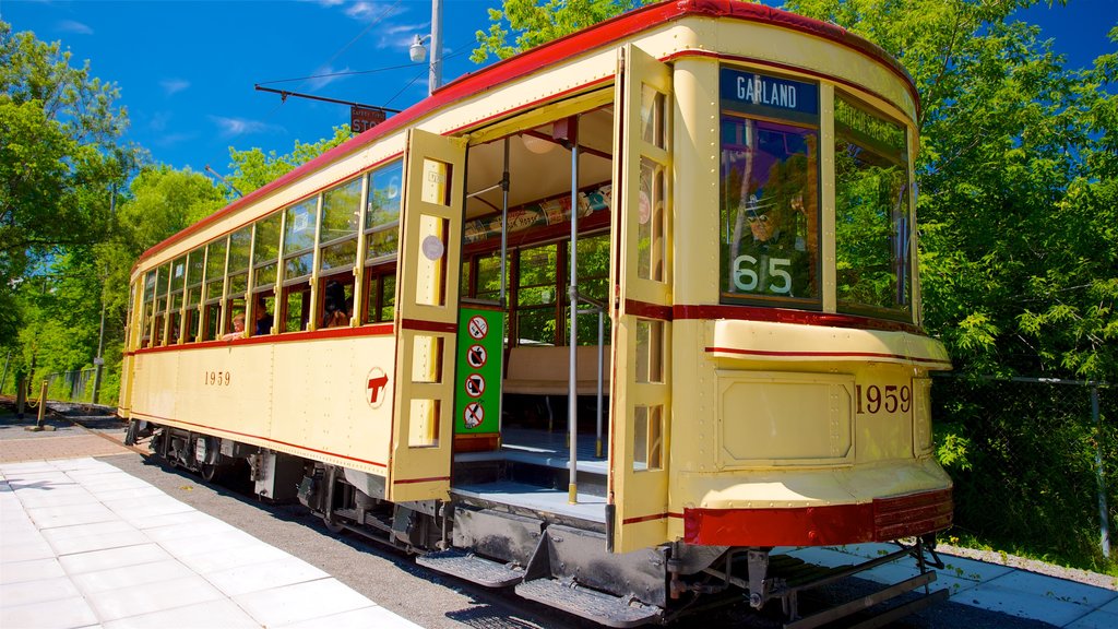 Canadian Railway Museum que inclui itens de ferrovia