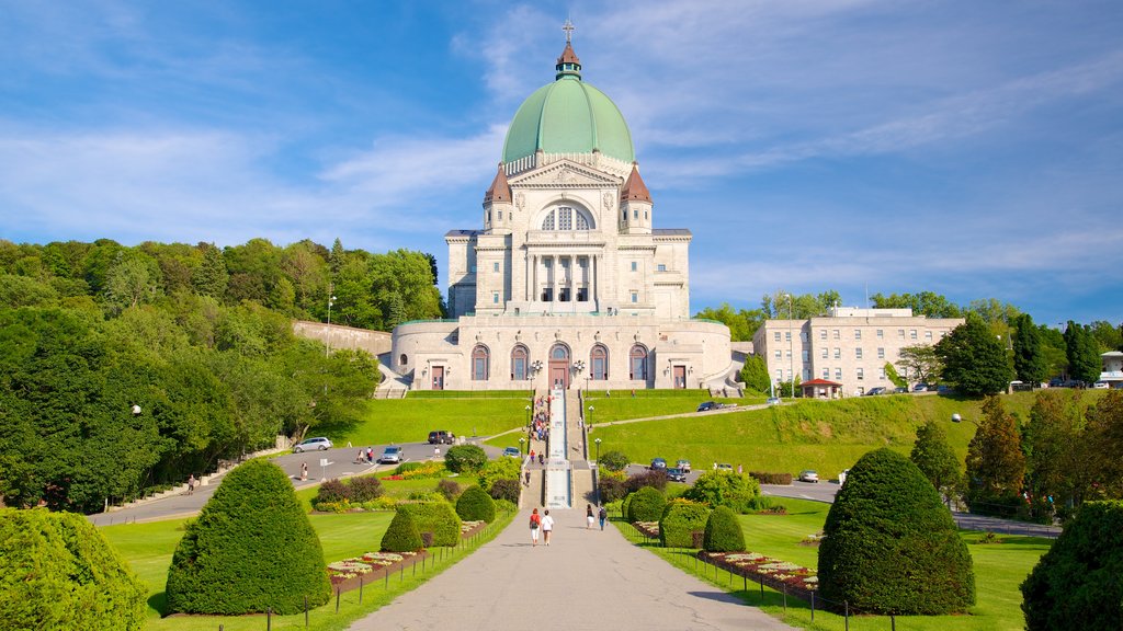 Saint Joseph\'s Oratory which includes a church or cathedral, religious aspects and a park