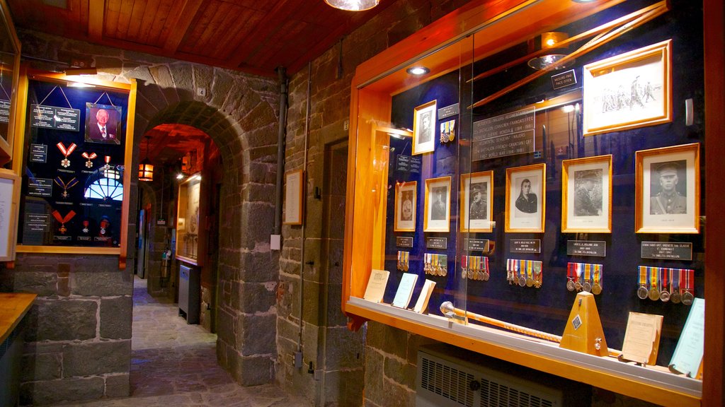 Citadelle of Quebec toont interieur