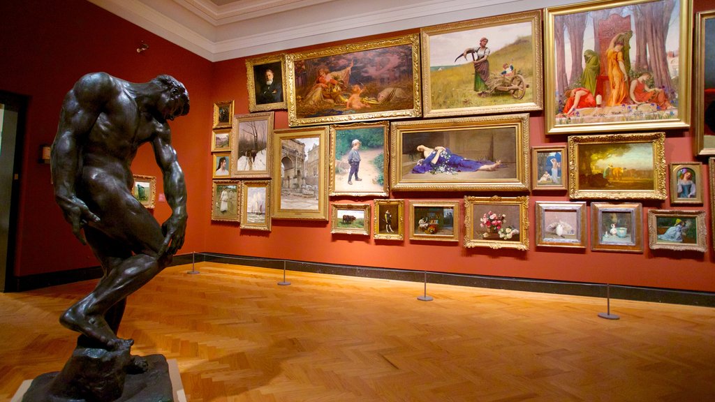 Art Gallery of Ontario showing art, a statue or sculpture and interior views