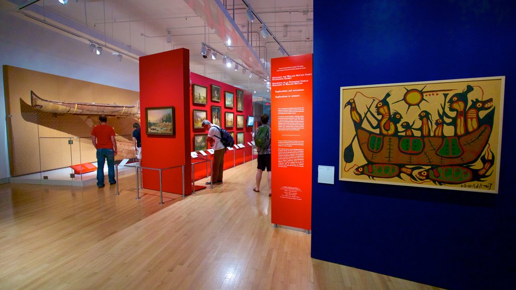 Royal Ontario Museum showing interior views and art