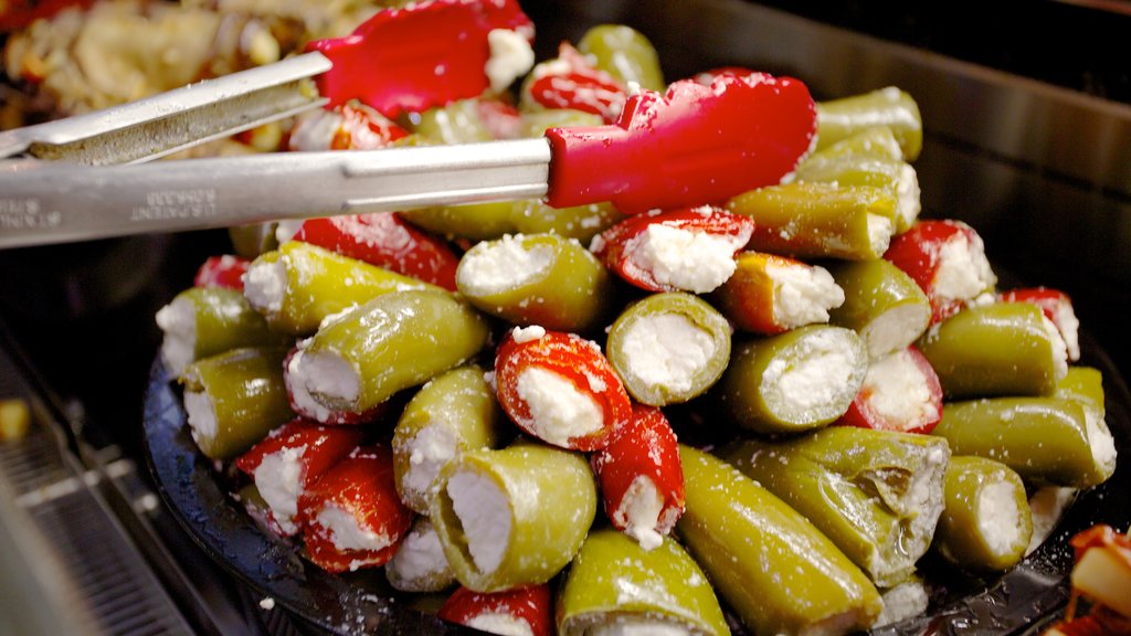 St. Lawrence Market showing food and markets