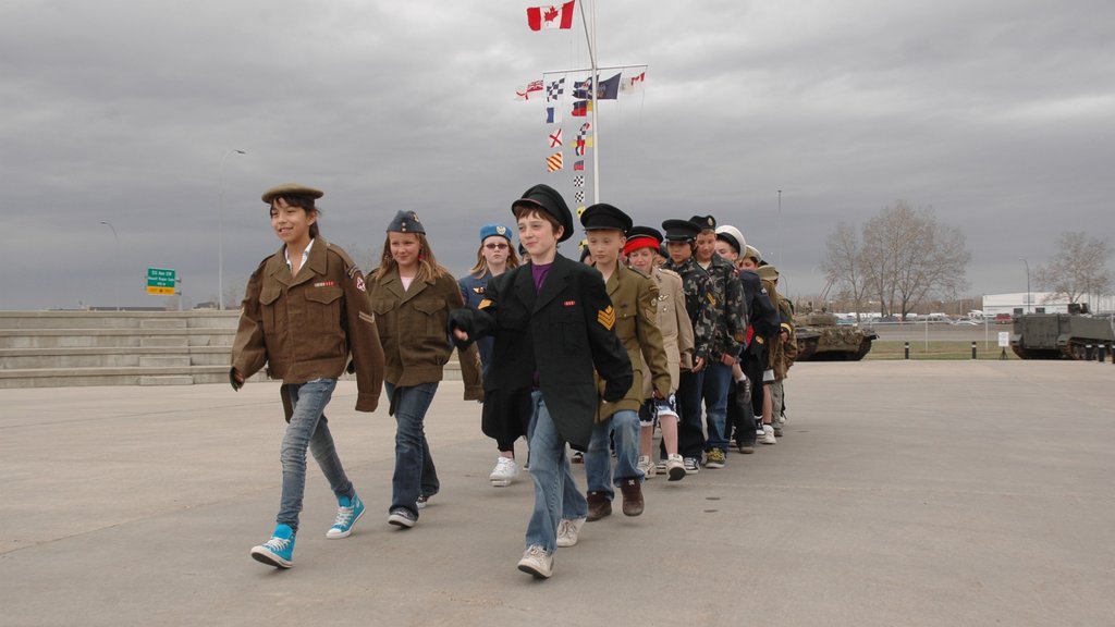 The Military Museums as well as a small group of people