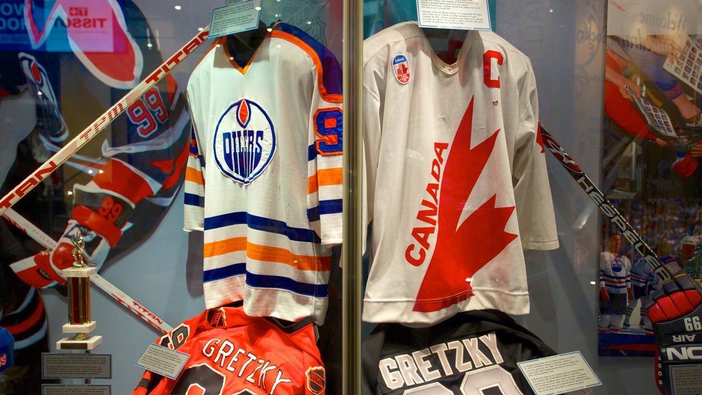 Hockey Hall of Fame featuring interior views