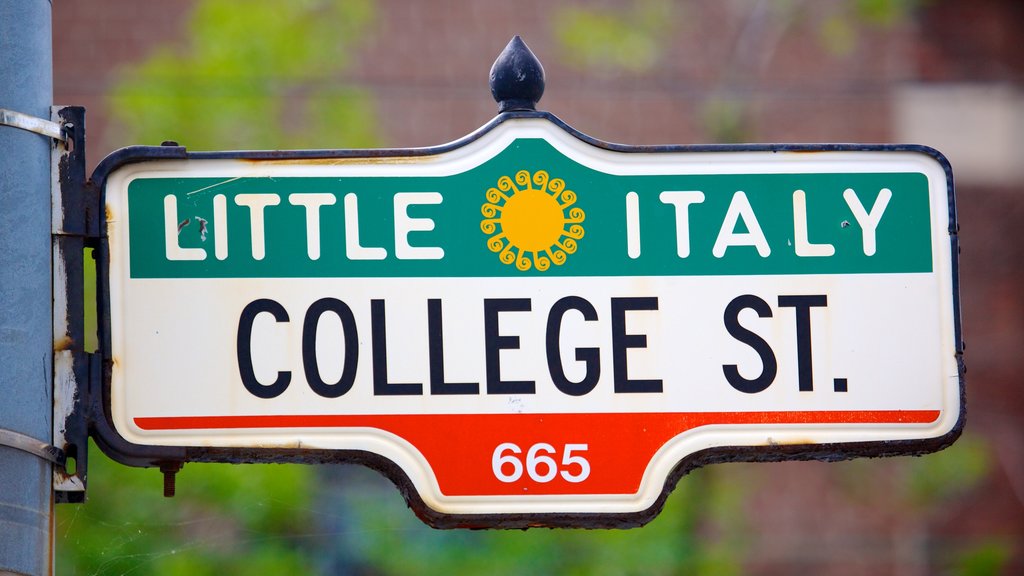 Little Italy showing signage