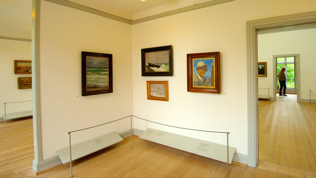 Skagens Museum showing interior views and art