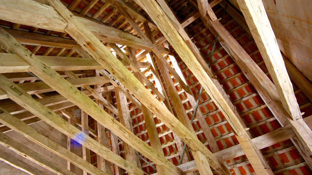 Den Tilsandede Kirke showing interior views and a church or cathedral