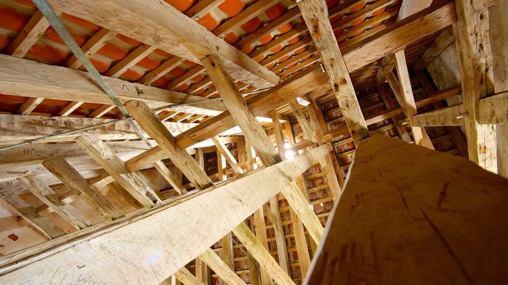 Den Tilsandede Kirke showing interior views and a church or cathedral