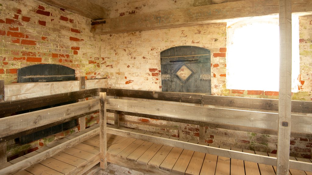 Den Tilsandede Kirke showing interior views and a church or cathedral