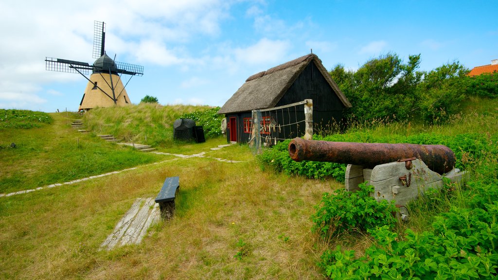 Skagen mostrando un molino de viento