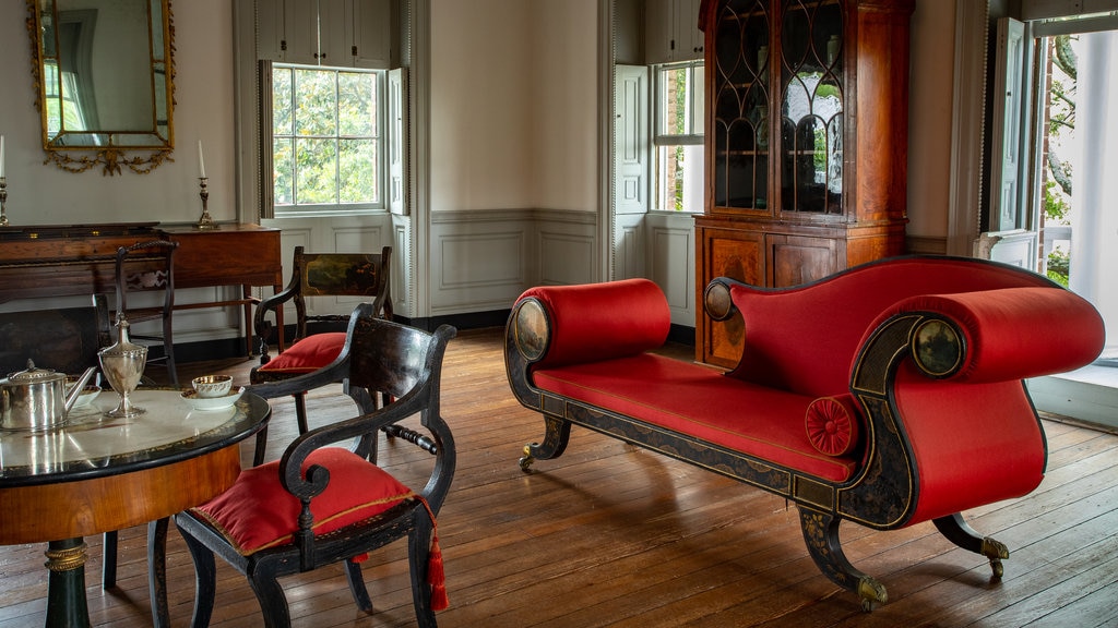 Joseph Manigault House showing a house, interior views and heritage elements