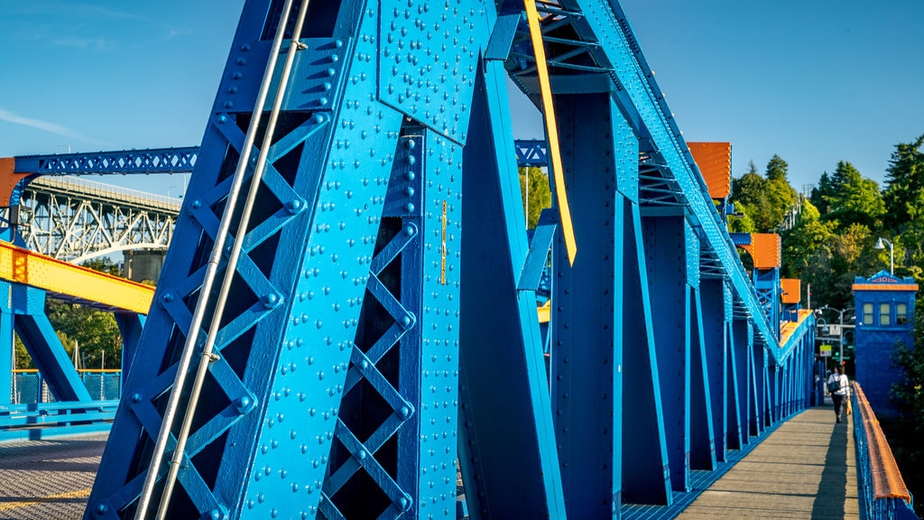 Fremont Bridge featuring a bridge