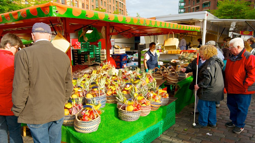 Fish Market showing food and markets