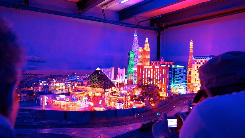 Miniatur Wunderland which includes night scenes, interior views and a city