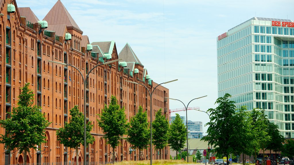 Hamburg which includes heritage architecture and a city