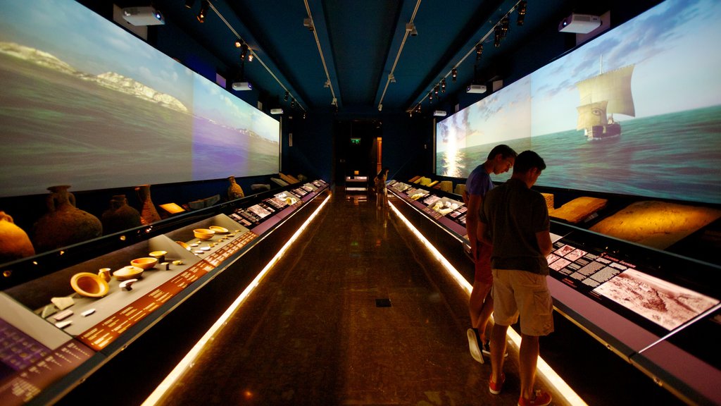 Archaeological Museum of Alicante showing interior views