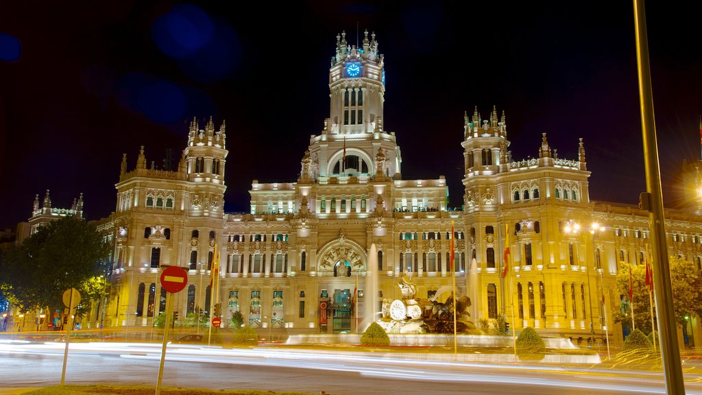 City Hall featuring heritage architecture, night scenes and an administrative building