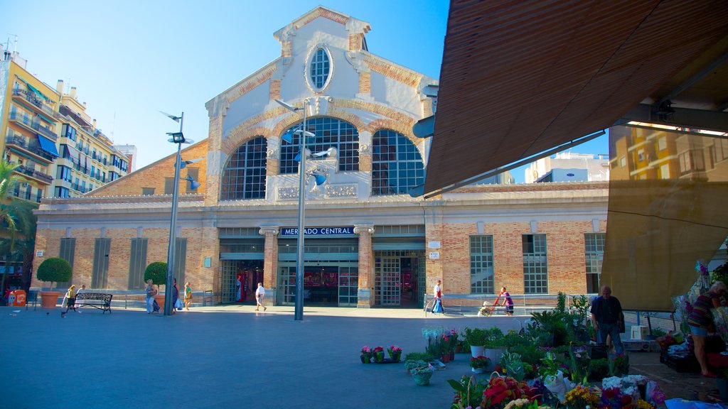 Central Market featuring markets, a city and a square or plaza