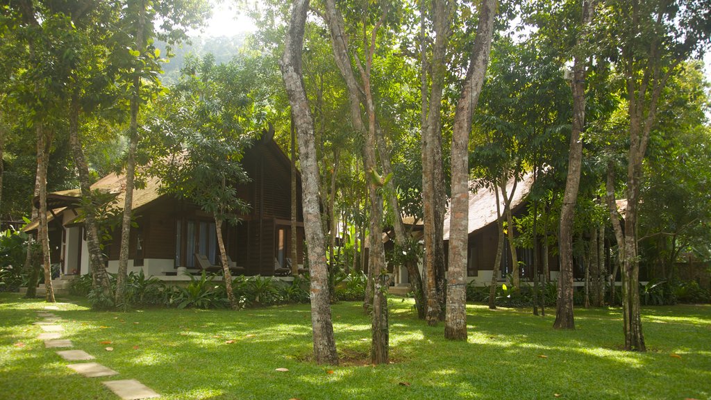 Ao Phra Nang Beach montrant un jardin et une maison