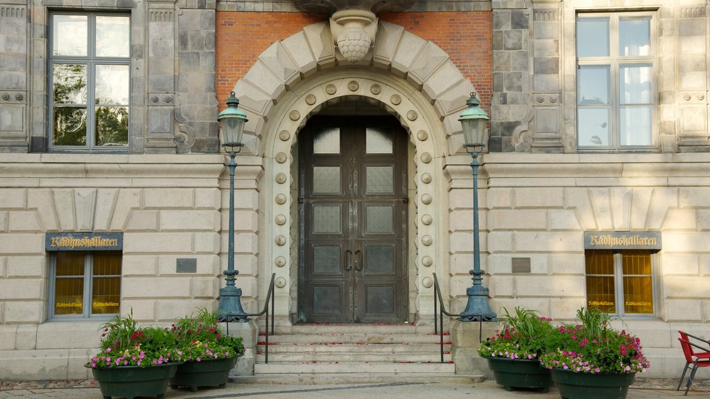 Malmo Town Hall featuring an administrative buidling and heritage architecture