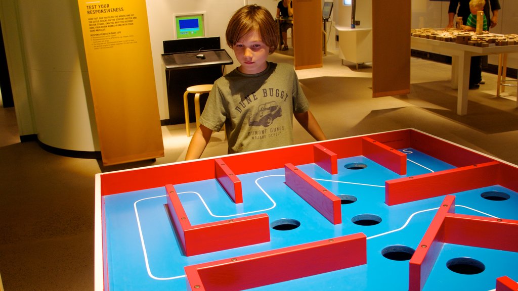 Technology and Maritime Museum showing interior views as well as an individual child