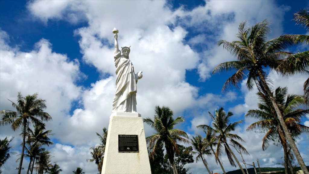 Hagatna which includes a statue or sculpture and a monument