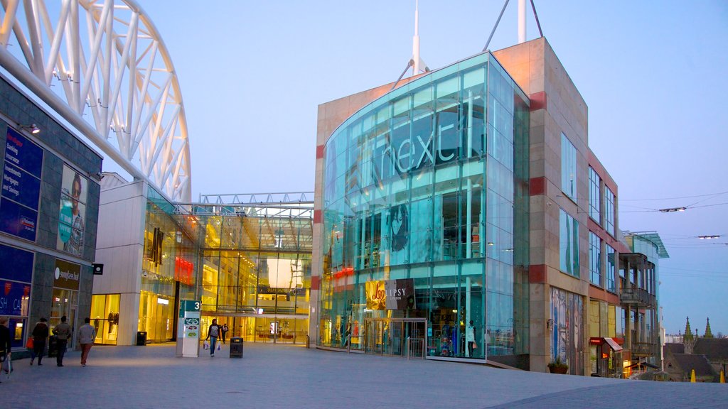 Bullring Shopping Centre showing shopping and modern architecture