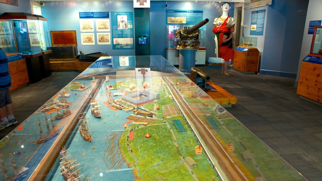 Maritime Museum of the Atlantic featuring interior views