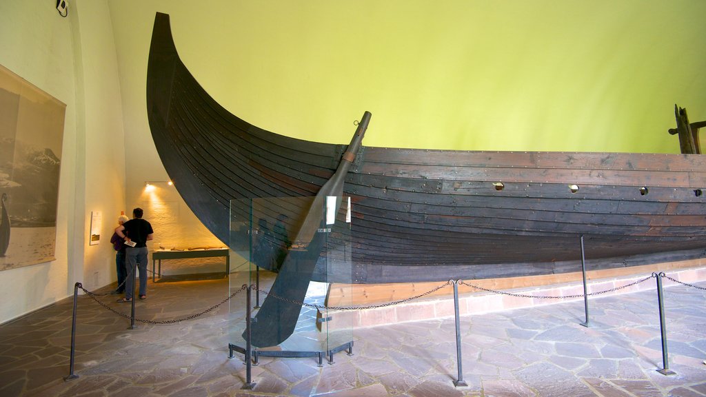 Viking Ship Museum showing interior views