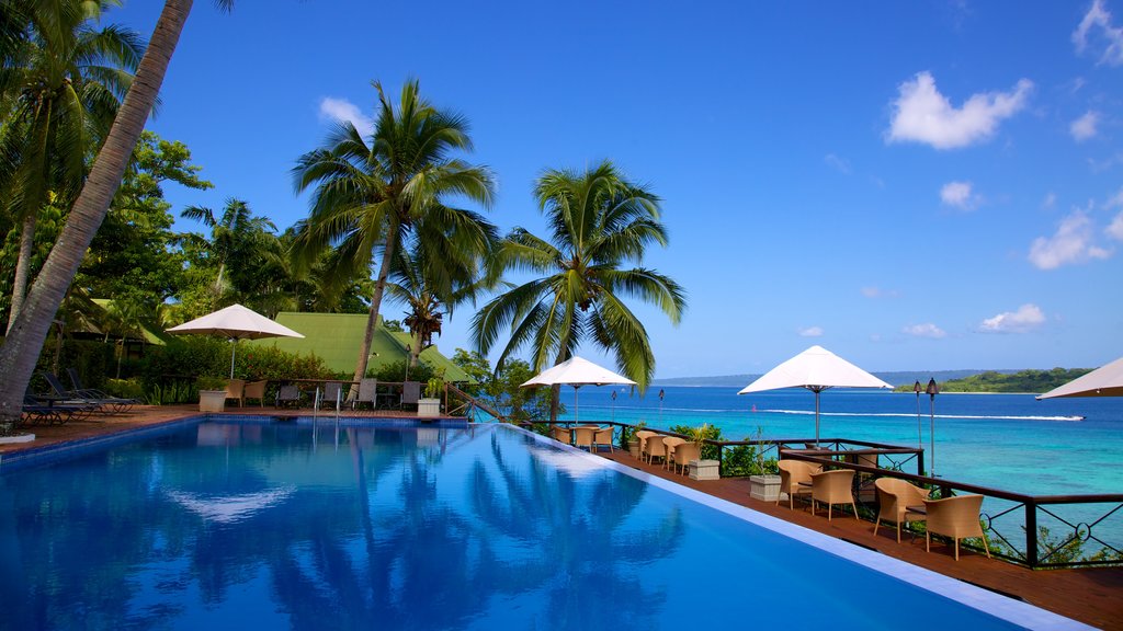 Iririki Island showing views, general coastal views and a pool