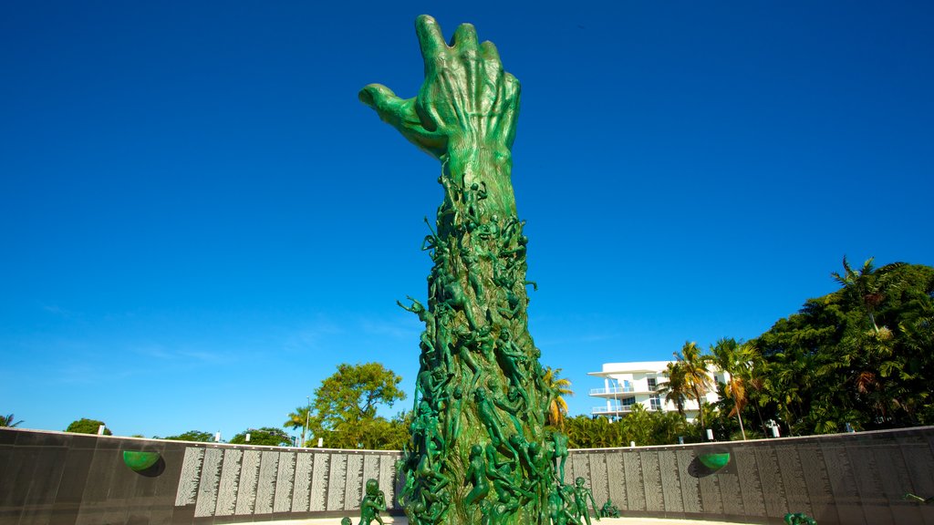 Holocaust Memorial showing a statue or sculpture and a memorial