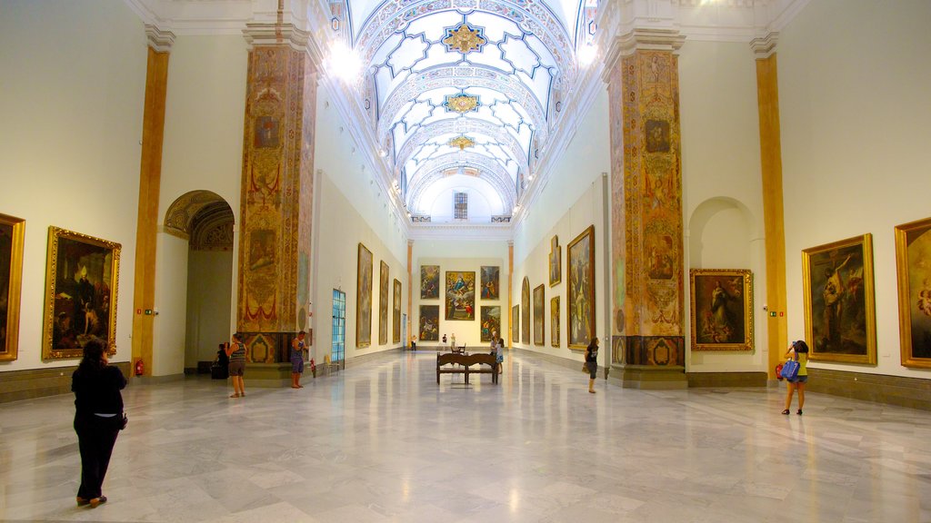 Museum of Fine Arts showing interior views and art