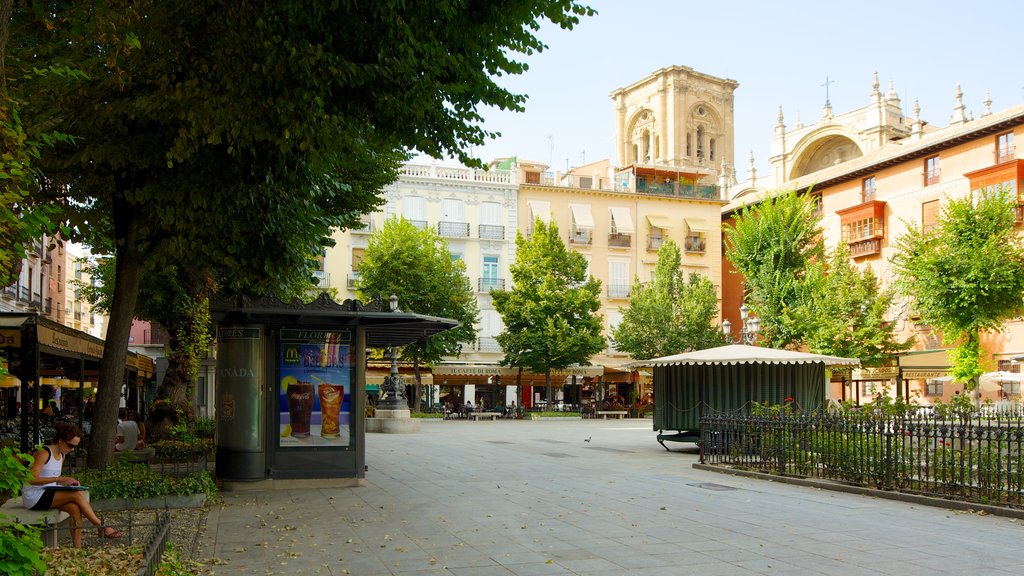 Plaza Bib-Rambla which includes heritage architecture, a square or plaza and a city