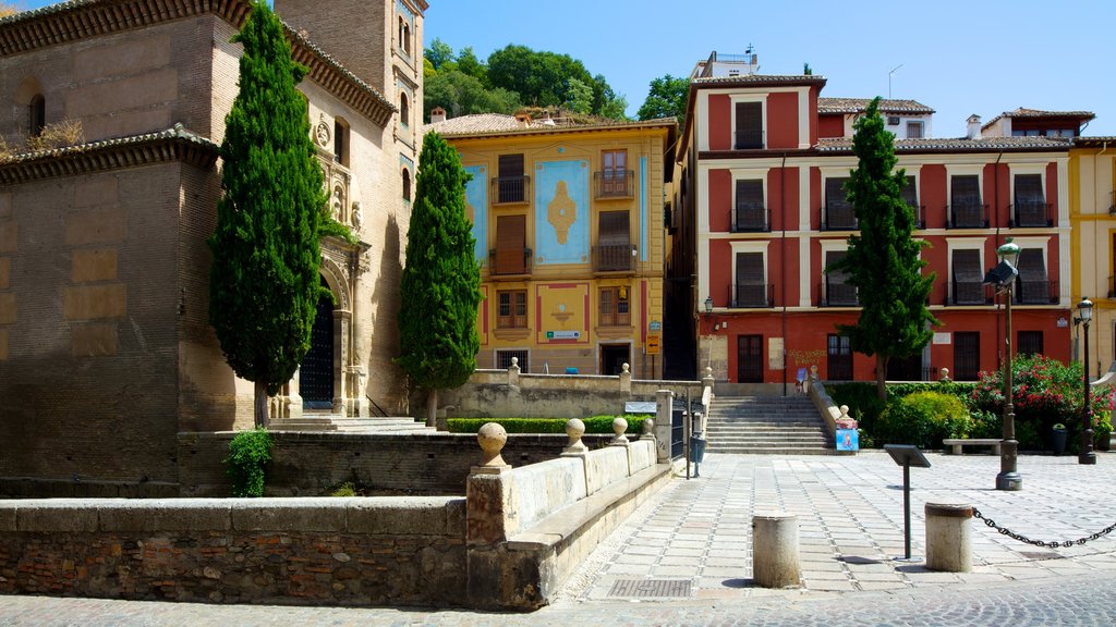 Plaza Nueva featuring a city and a square or plaza