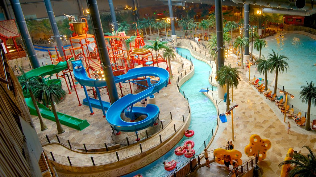 Lalandia Water Park featuring a water park, interior views and a pool