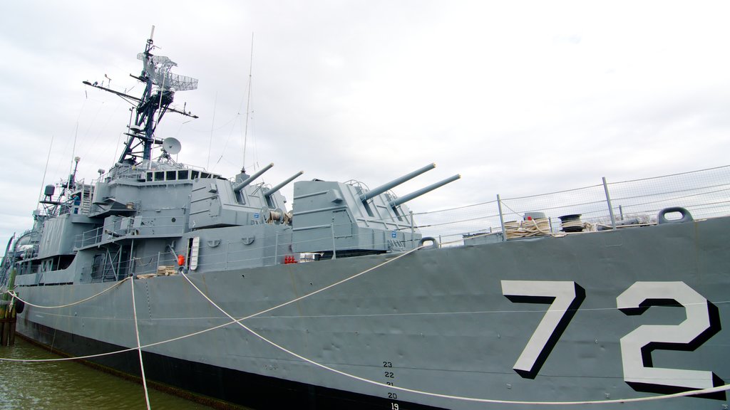 Patriots Point showing military items